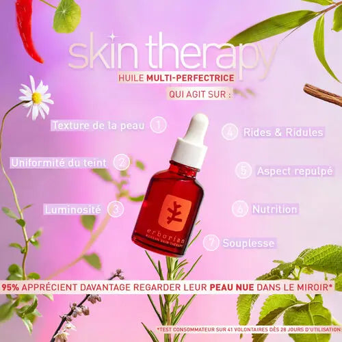 Skin Therapy - Huile visage multi-perfectrice ERBORIAN Kawaika shop