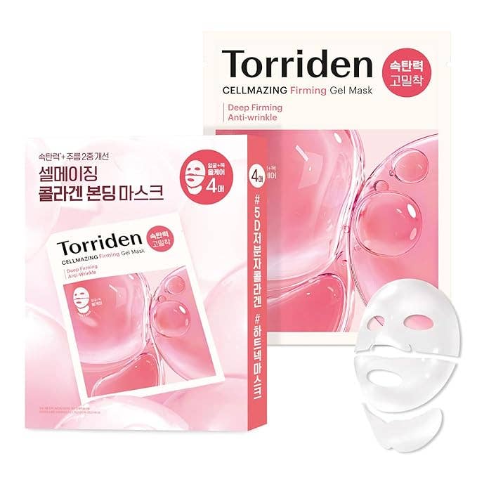 TORRIDEN Cellmazing Masque en Feuille Visage & Cou au Collagène à Basse Masse Moléculaire Raffermissant 1 Feuille Glowiss