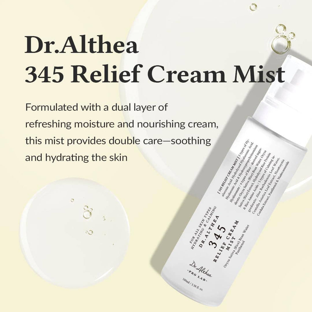 DR ALTHEA 345 Brume Crème Apaisante 60ml 2.02 Fl Oz Glowiss