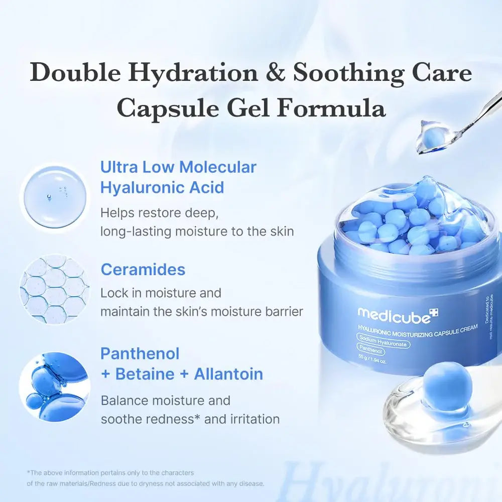 Crème Capsule Hydratante à l'Acide Hyaluronique MEDICUBE 50g Coastside Skin