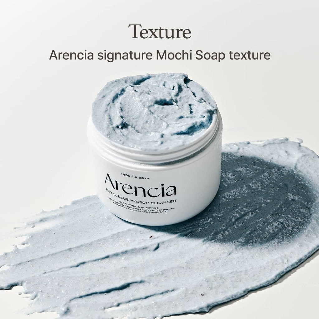 ARENCIA Gommage & Exfoliant Visage Éclaircissant & Nettoyant en Profondeur à l'Hysope 120g 4.23oz Glowiss