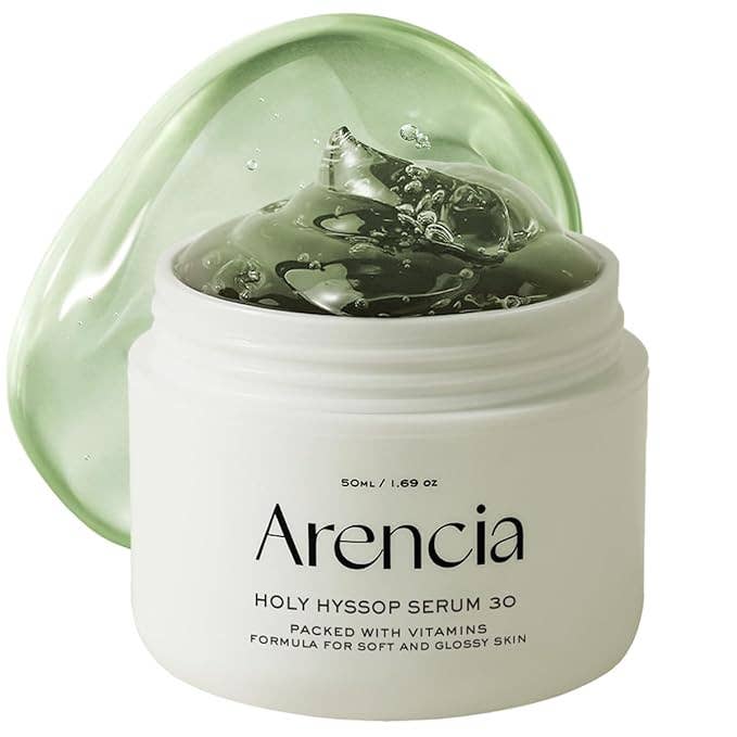 ARENCIA Sérum Masque de Nuit à l'Hysope pour le Visage 50ml 1.69 fl.oz Glowiss
