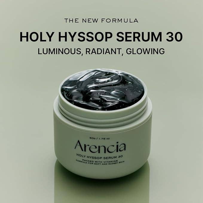 ARENCIA Sérum Masque de Nuit à l'Hysope pour le Visage 50ml 1.69 fl.oz Glowiss
