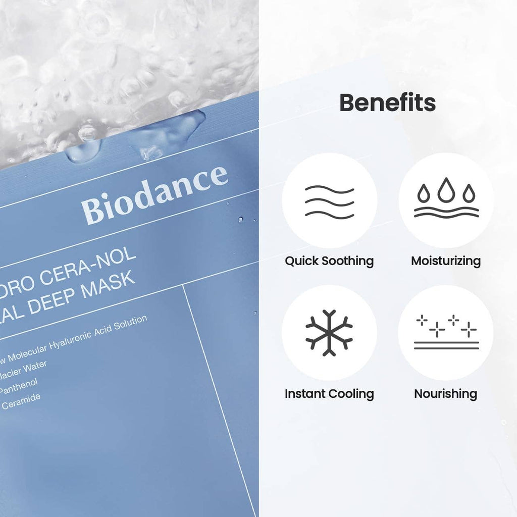 Masque de nuit Biodance Hydro Cera-nol Real Deep 1 unité Glowiss