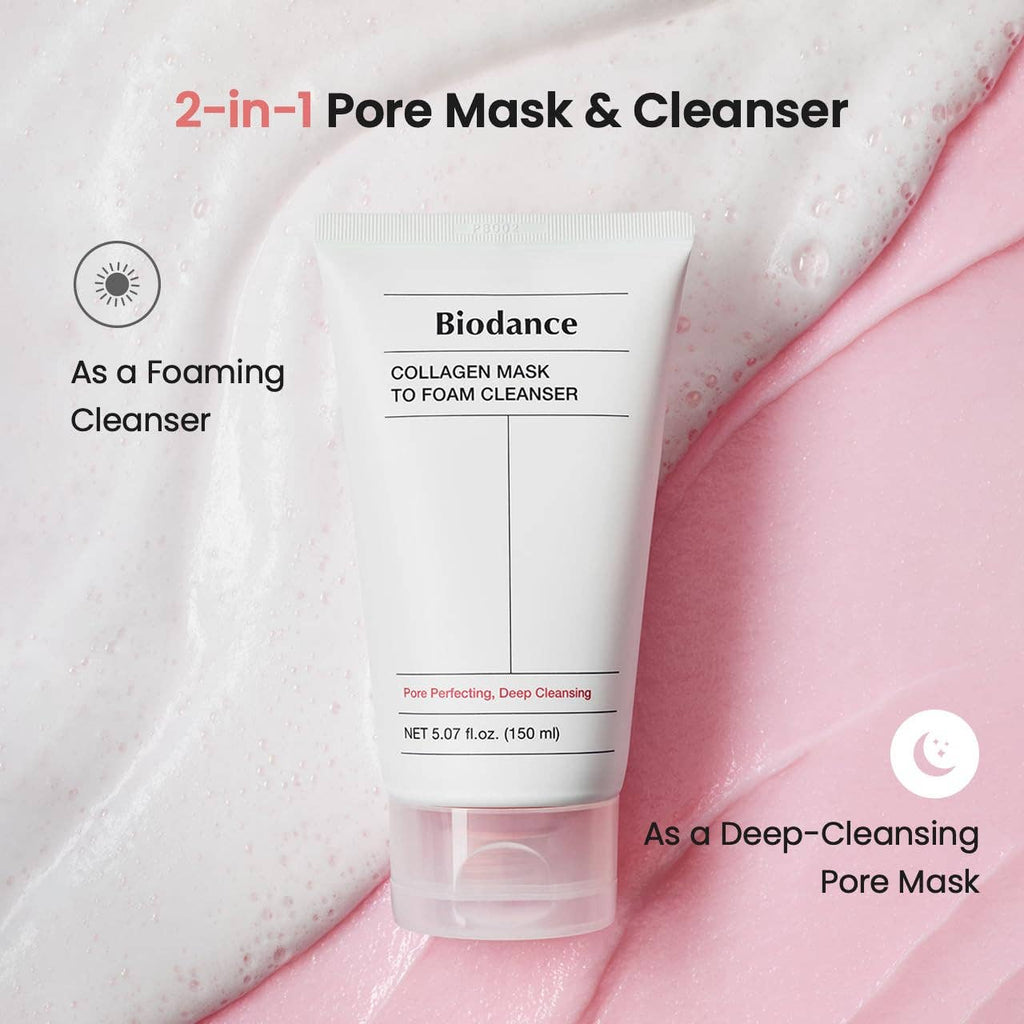 Nettoyant moussant au masque de collagène BIODANCE 150 ml (5,07 fl. oz.) Glowiss