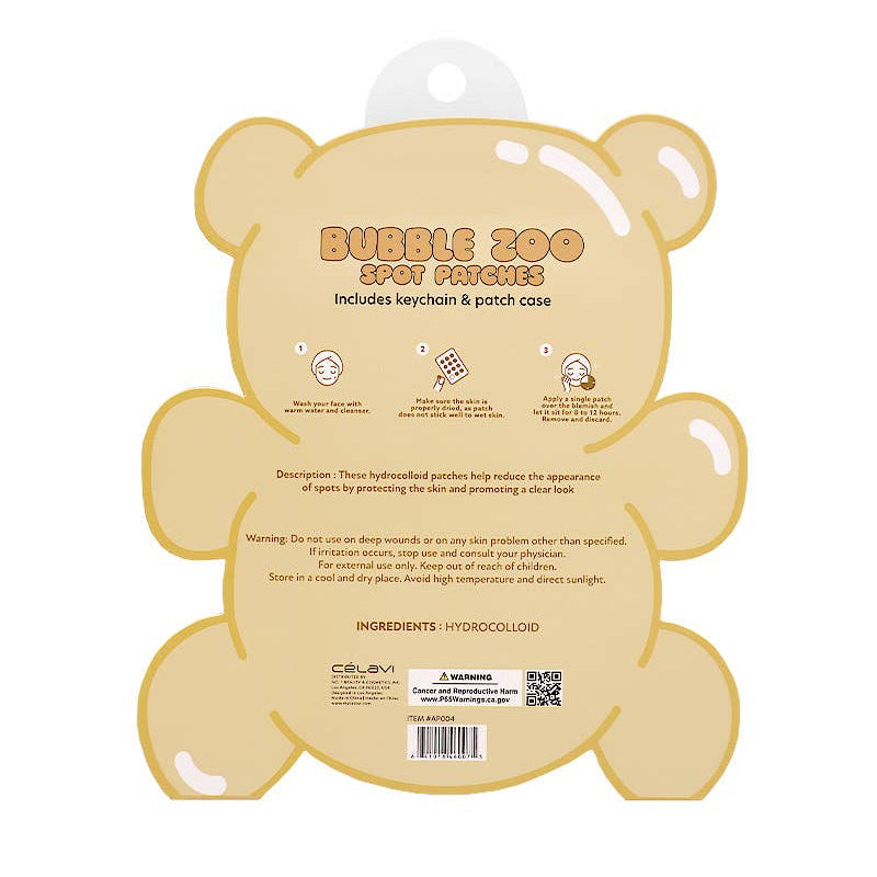 Celavi AP004 Patchs Anti-Imperfections Bubble Zoo avec Étui et Porte-clés - 12 PINEAPPLE Beauty