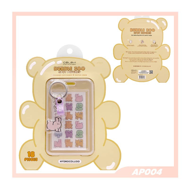 Celavi AP004 Patchs Anti-Imperfections Bubble Zoo avec Étui et Porte-clés - 12 PINEAPPLE Beauty