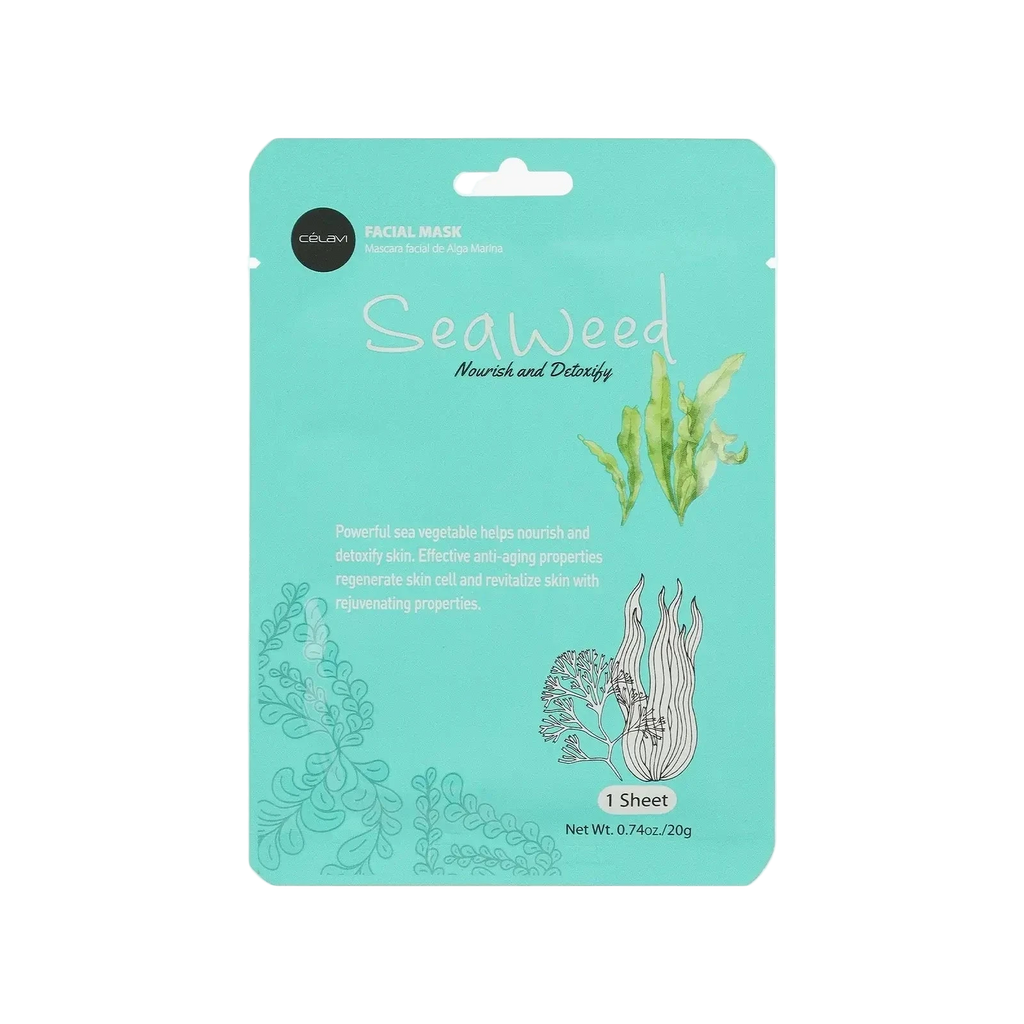 [CÉLAVI] Masque en feuille pour le visage - Algues My Wholesale Fashion