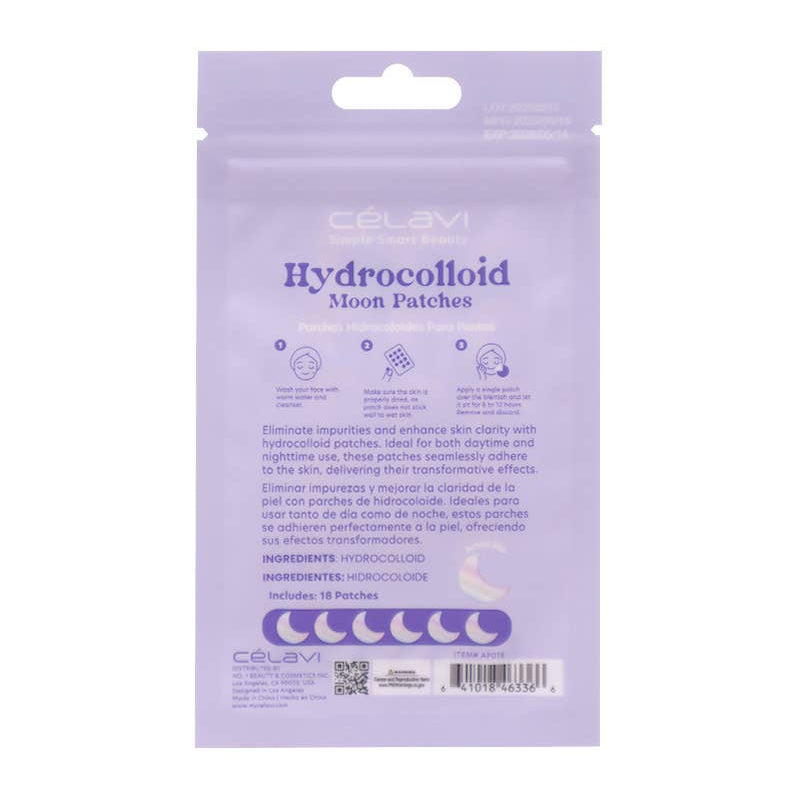 Celavi AP018 18 pièces de patchs anti-acné hydrocolloïdes en forme de lune - 12 PINEAPPLE Beauty