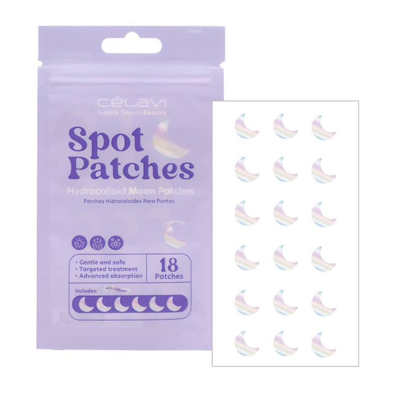 Celavi AP018 18 pièces de patchs anti-acné hydrocolloïdes en forme de lune - 12 PINEAPPLE Beauty