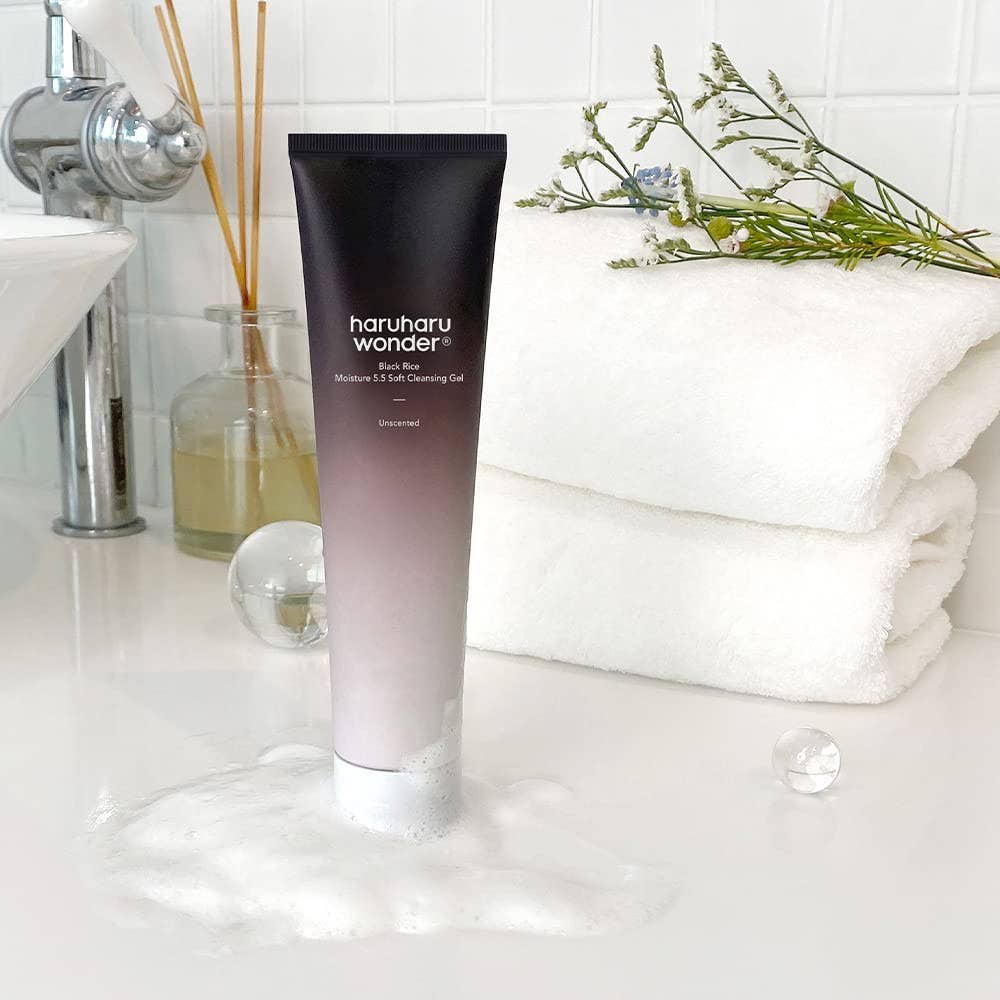 Gel nettoyant doux Haruharu WONDER Black Rice Moisture 5.5 Zavily