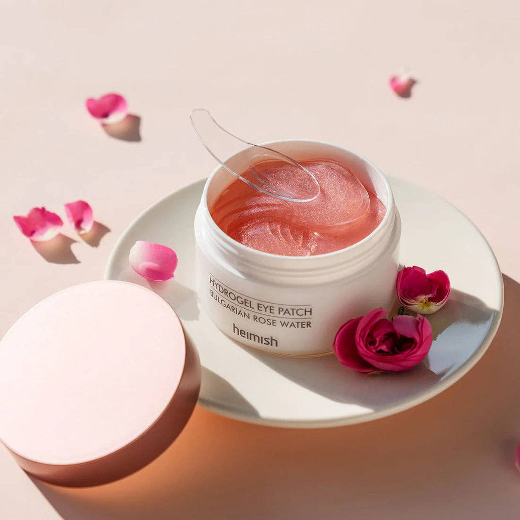 HEIMISH Patch Hydrogel pour les Yeux à l'Eau de Rose Bulgare 1,4g/0,05oz *60pcs Glowiss