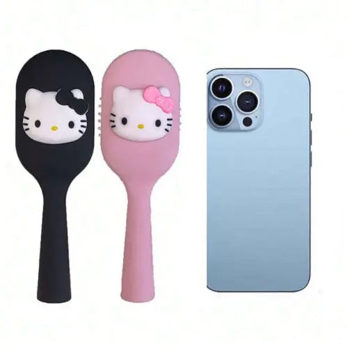 Brosse cheveux Hello Kitty rose/noir Kawaika shop