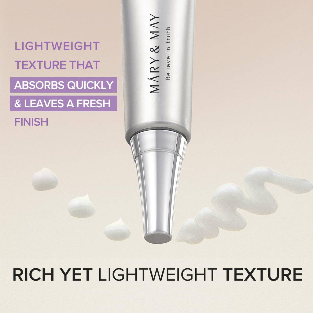 Crème Contour des Yeux Mary & May à l'Acide Tranexamique + Glutathion (30g) Coastside Skin