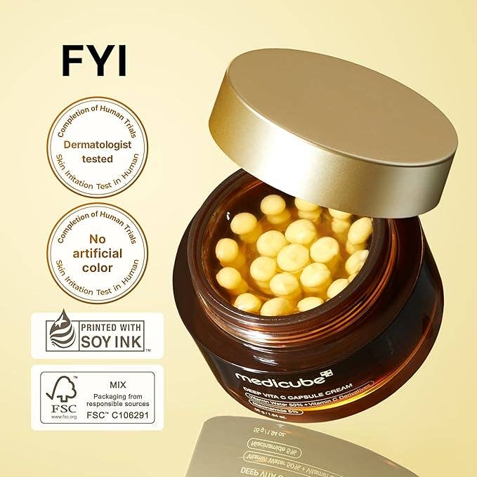 CRÈME EN CAPSULE MEDICUBE DEEP VITA C 55g 1,94 oz Glowiss