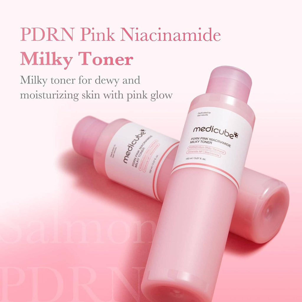 MEDICUBE PDRN Tonique Lacté à la Niacinamide Rose 150 ml 5,07 fl. Oz. Glowiss