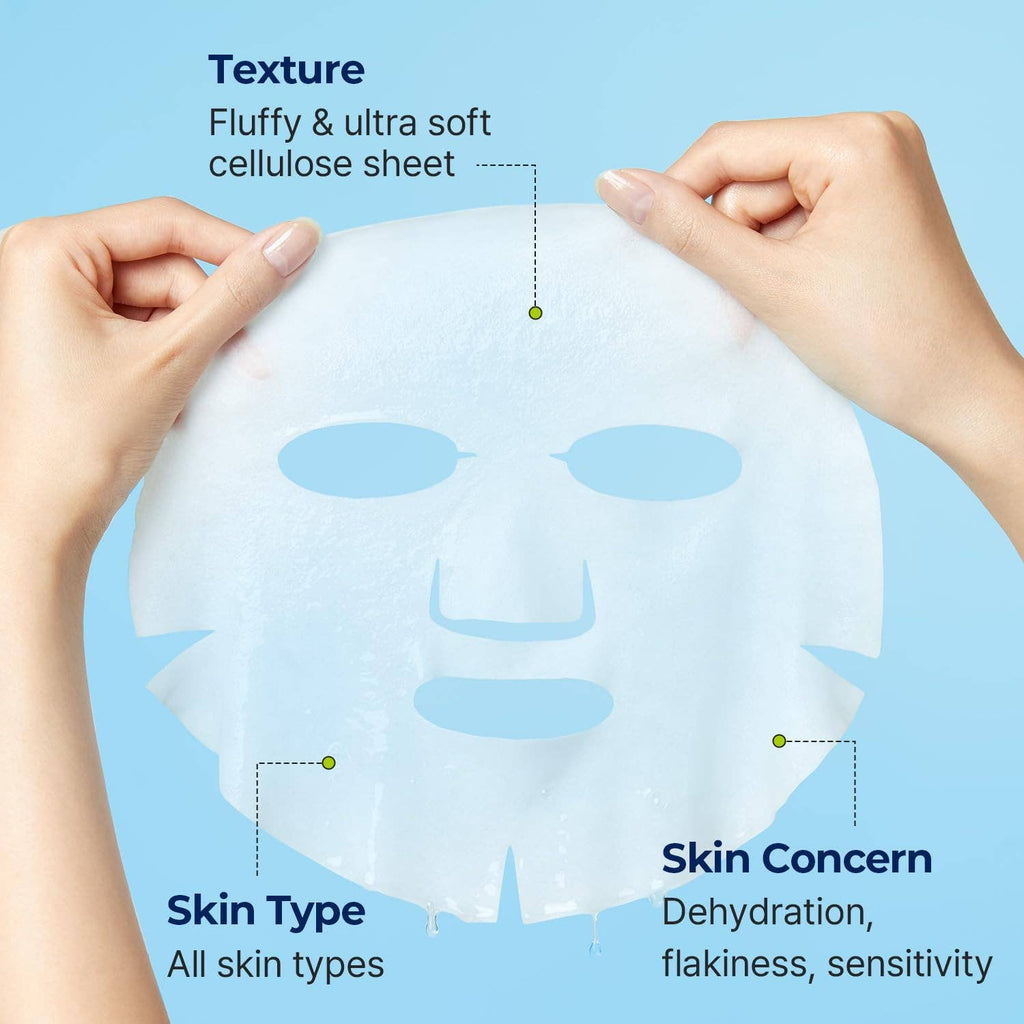 Masque en feuille pour le visage à l'acide hyaluronique Torriden DIVE-IN 1 feuille Glowiss