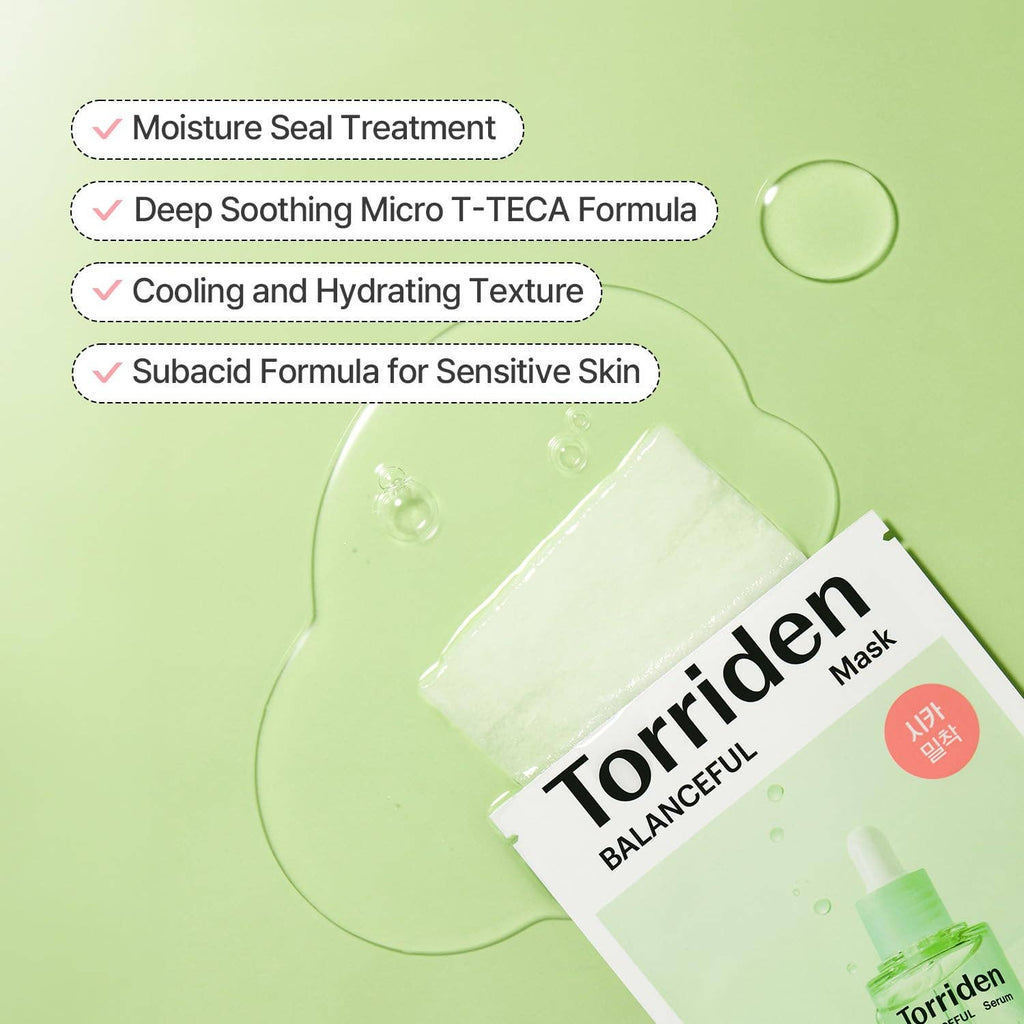 TORRIDEN Masque Équilibrant Cica 1 Feuille Glowiss