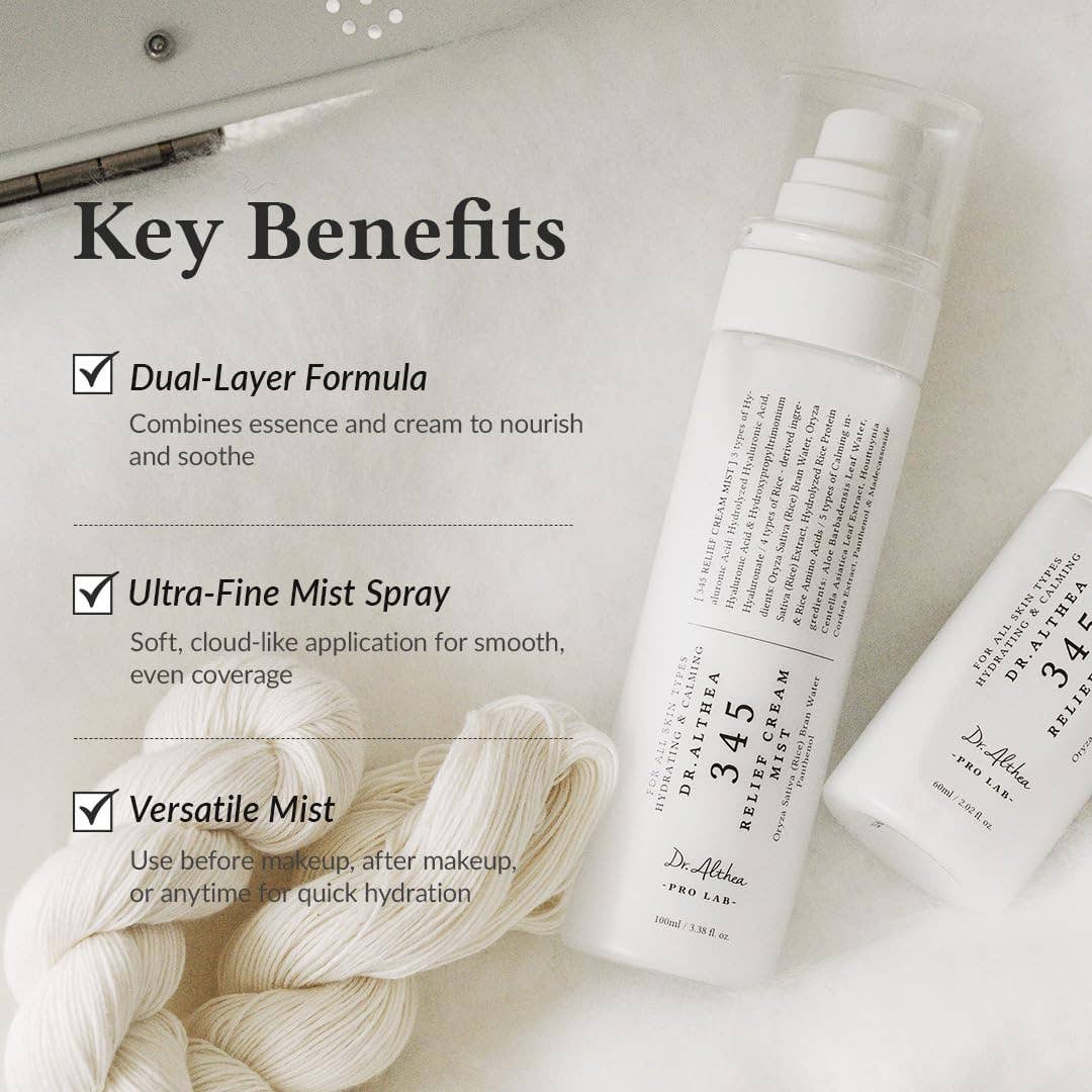 DR ALTHEA 345 Brume Crème Apaisante 60ml 2.02 Fl Oz Glowiss