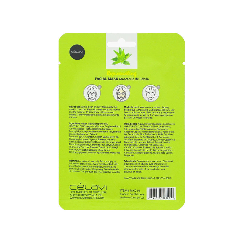 CELAVI Masque Tissu Aloe Vera CELAVI