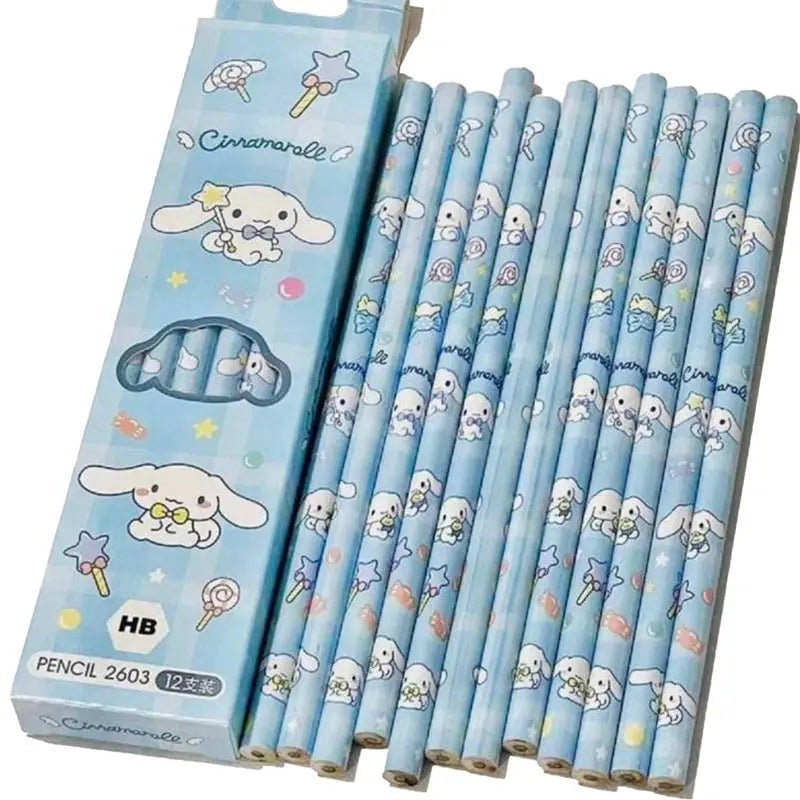 Crayons à papier (lot de 12 pièces) Kawaika shop