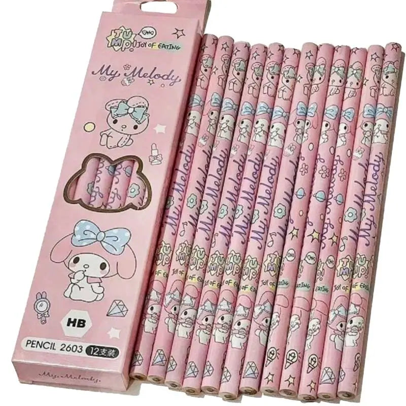 Crayons à papier (lot de 12 pièces) Kawaika shop