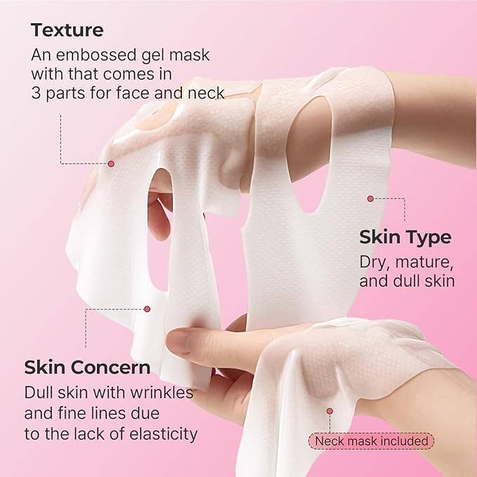 TORRIDEN Cellmazing Masque en Feuille Visage & Cou au Collagène à Basse Masse Moléculaire Raffermissant 1 Feuille Glowiss