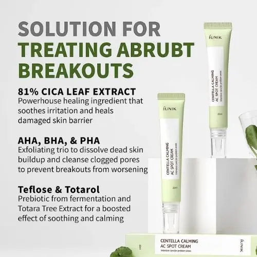 Crème anti-taches calmante iUnik Centella AC Kawaika shop