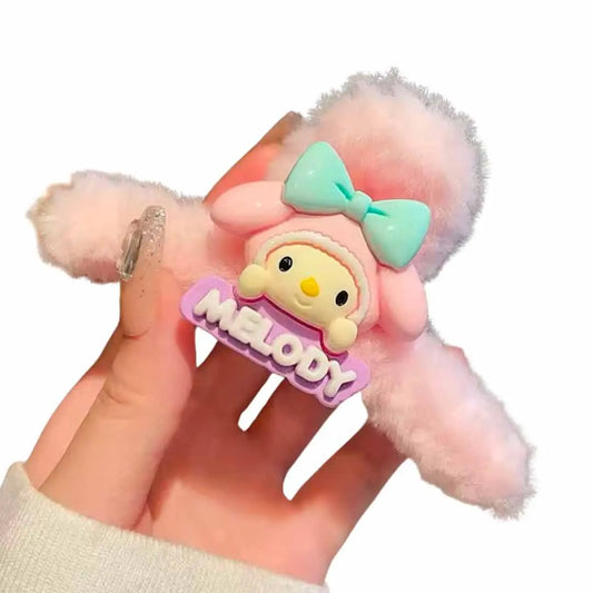 Pinces à cheveux SANRIO (fausse fourrure) Kawaika shop