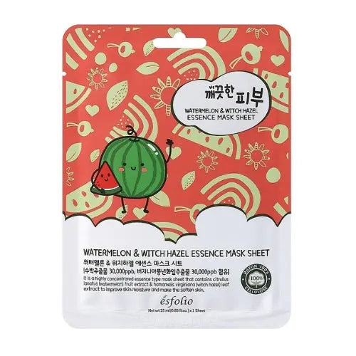 Masque Esfolio hydratant à la pastèque Pure Skin Watermelon Essence Mask Sheet Kawaika shop